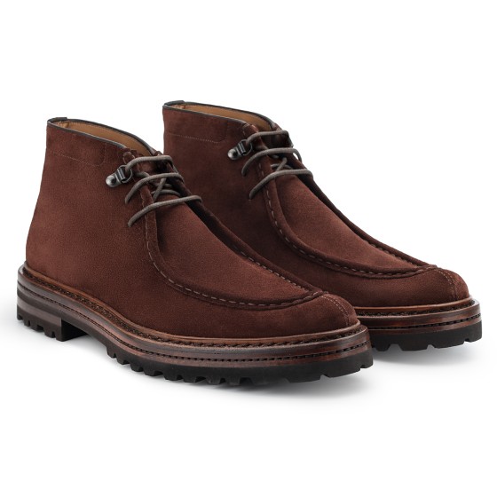 DESERT BOOT IN DARK BROWN...